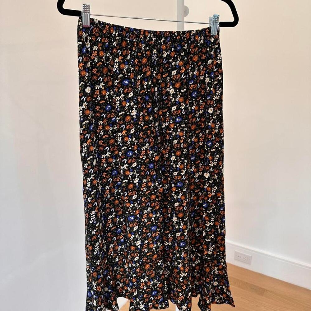 Dress forum black floral midi - Picture 2 of 4